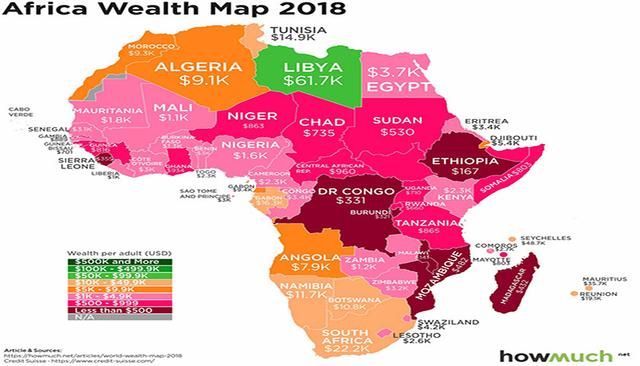 圖解：到底哪國(guó)人最有錢？看看這張世界財(cái)富地圖